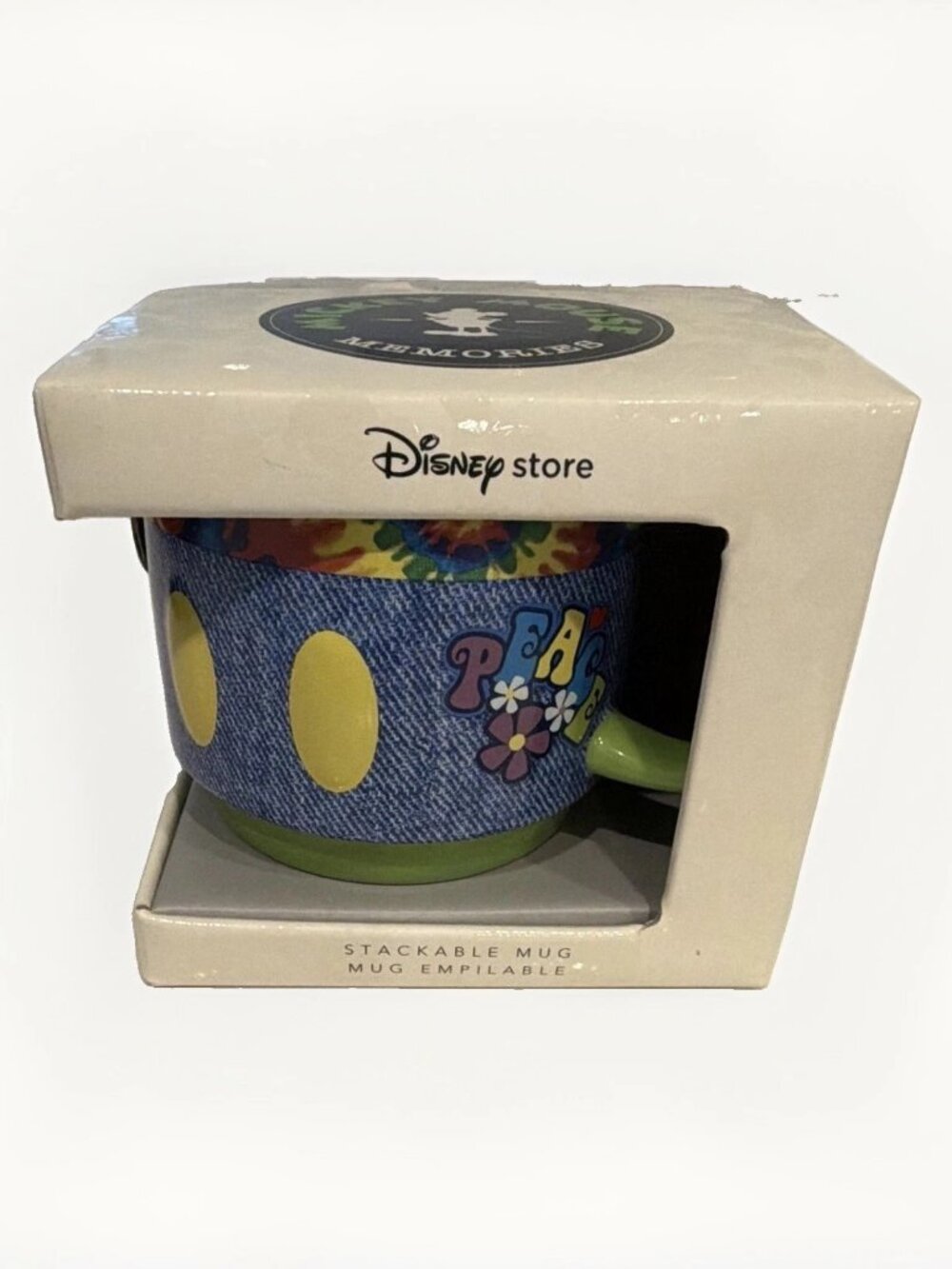 2018 Disney Store Mickey Mouse Memories Mug Tie Dye